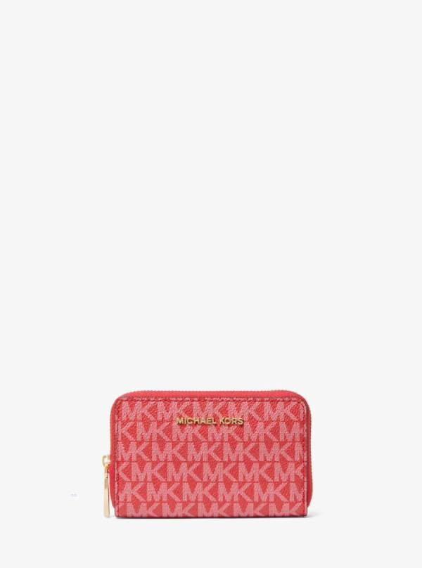 Damske Penazenky Michael Kors Small Logo Červené - Doplnky Michael Kors Vypredaj | IXFCS-6758